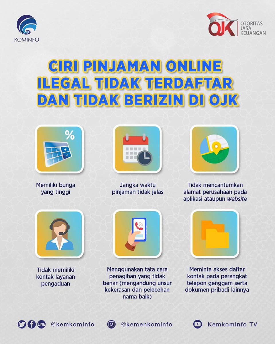 ট ইট র Diskominfosantik Kabupaten Bekasi Di Antara Kamu Pasti Ada Nih Yang Pernah Dapat Sms Atau Pesan Whatsapp Yang Menawarkan Pinjaman Online Ingin Tahu Seperti Apa Ciri Cirinya Yuk Simak Infografis Ini Https T Co Af99oi9gnu