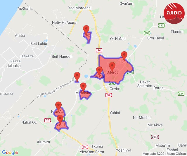Follow up: Sirens in southern Israel; At least two rockets fired from Gaza towards southern Israel; Iron Dome System activated