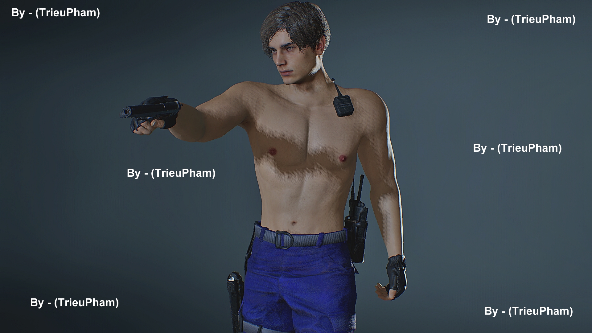 Gaymersmods On Twitter Leon Kennedy Classic Police Shirtless Mod My