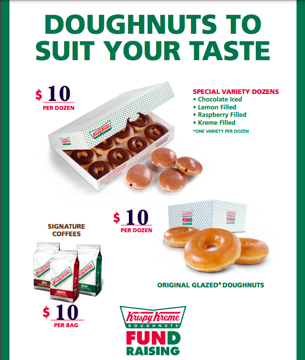 They're back! See the link below for our next Krispy Kreme Sale! Sale runs through Tuesday, May 11th and items will arrive on Monday, May 17th. #SugarCats

nhsgbk.bandmtechnologies.com/fundraising