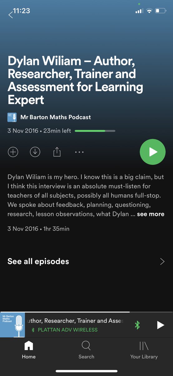 RumblesCandyce's tweet photo. So finally got round to this one- and what a golden listen it was! Key takeaway: Many think the purpose of feedback is to improve the work, but it should be improving the student. Amen to that 🙌@mrbartonmaths @dylanwiliam https://t.co/uD4Ugf75WX