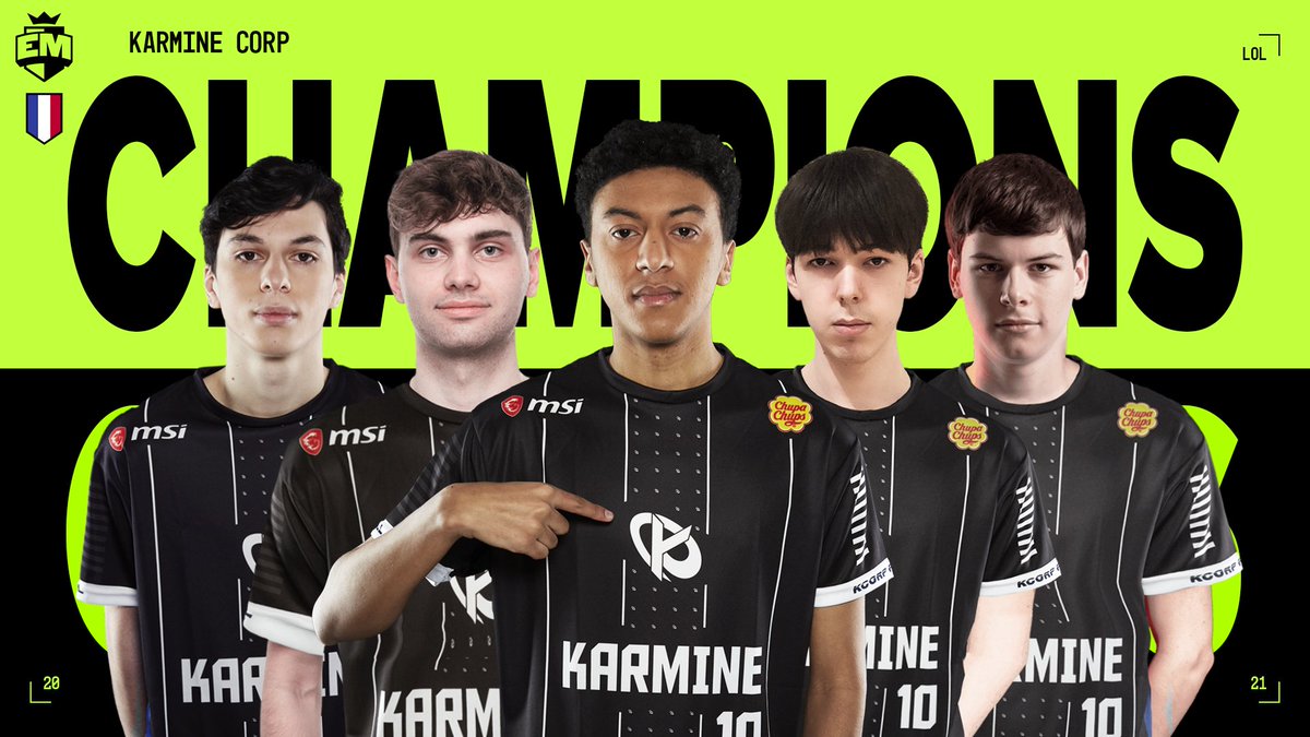 🏆 @KARMINECORP ARE THE #EUMASTERS 2021 SPRING CHAMPIONS! 🏆