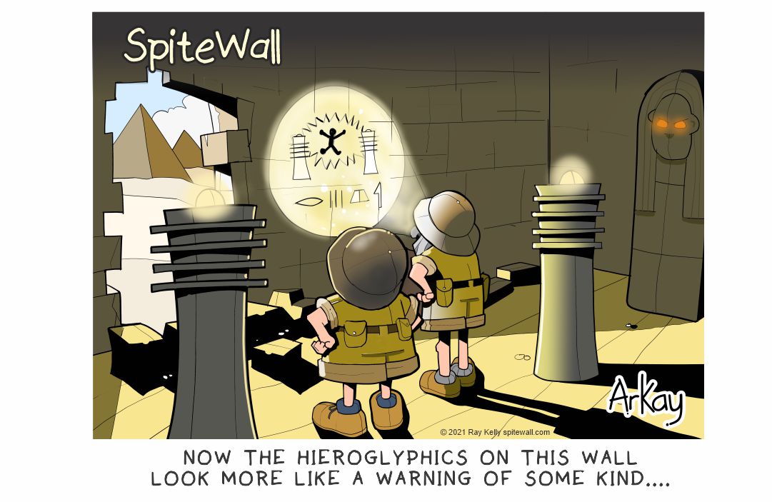spitewall's tweet photo. Do you hear a hum? #egyptianart #hieroglyphics #mummyscurse #tombraiders #burglaralarm #graverobbers #mysteryofthepyramids https://t.co/Jopb7GWwvp