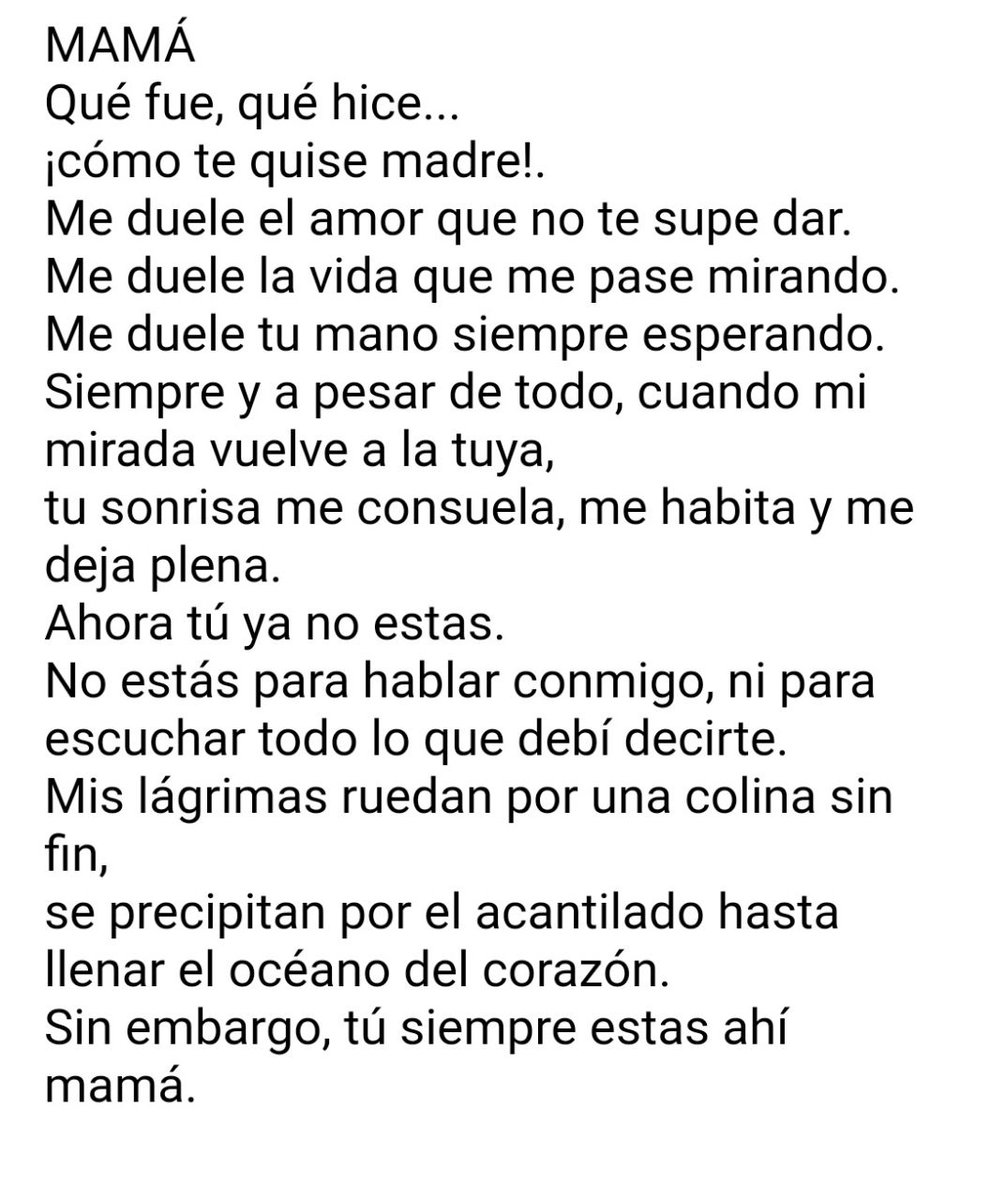PetraKellyAst's tweet photo. Muchas gracias a la compañera que nos hace llegar este sincero poema para compartirlo y en el que muchas nos vemos reflejadas. Buenas noches a nuestras queridas madres https://t.co/qGqZnGEU2Y