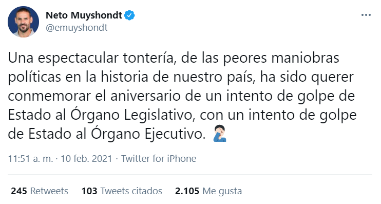 BraveSLV's tweet photo. #NetoMenso seguirá manteniendo que el 9 de febrero de 2021, que los diputados de @ARENAOFICIAL intententaron dar GOLPE DE ESTADO al presiente @nayibbukele?
👇 https://t.co/EoPY1orqq1