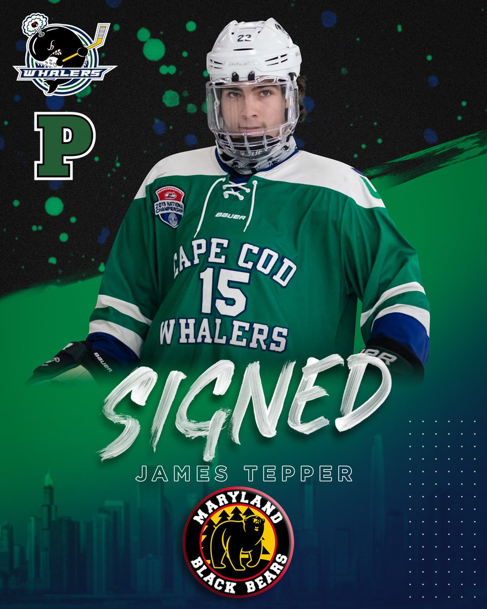 We would like to congratulate James Tepper on signing his tender with the Maryland Black Bears of the NAHL! James has experienced success at every stop and we look forward to seeing his continued success next season!
@jtep5 
capecodwhalers.com/news_article/s…