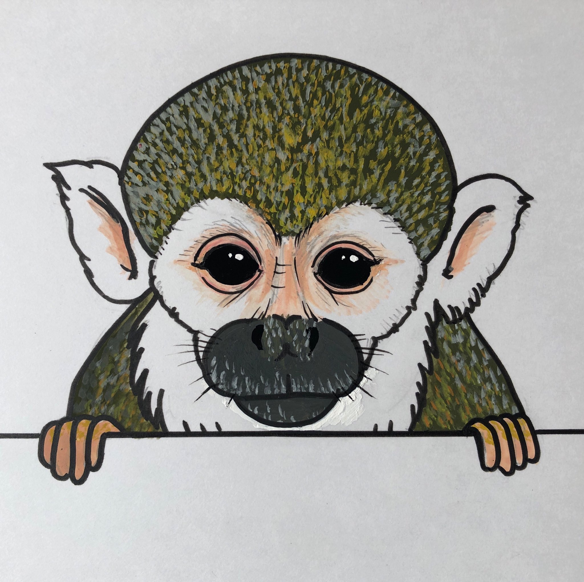 R Hirarinkofu そしてリスザルのゴロー こちらのイラストも箱根の動物園用に描いた1枚 サル リスザル 触れ合い動物園 動物園 箱根 オリジナルイラスト 動物イラスト 水彩画 T Co 0noguaqsvb Twitter