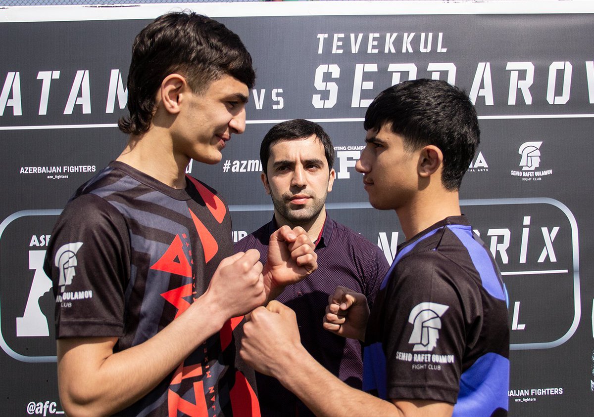 afc_ased's tweet photo. #AFC11
Igbal Azimov vs Yusif Mammadzade 
(Flyweight amateur bout)

Igbal Azimov (Team:Alagurshag fight club Age:16 Country:Azerbaijan)
Yusif Mammadzade (Team:Agstafa Age:18 Country:Azerbaijan) https://t.co/VMruqrQvGZ