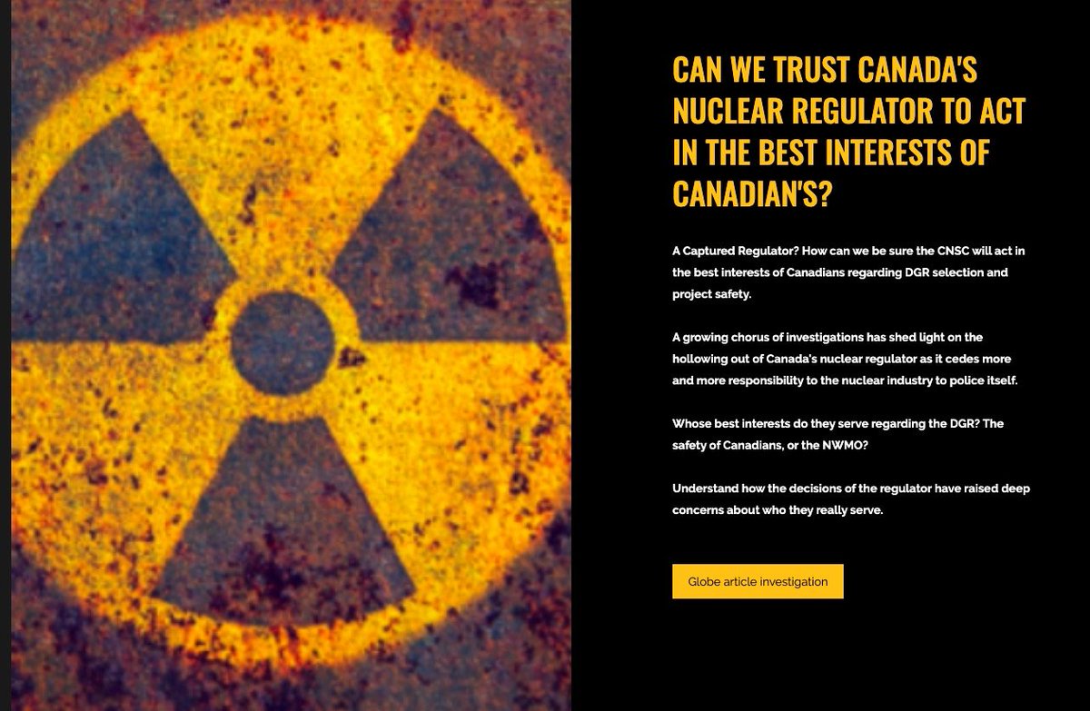 2/ Volunteers across South Bruce are being initiated by the multi-MILLION dollar funded <a href="/NWMOCanada/">NWMOCanada</a> (funded by @OPG, <a href="/NB_Power/">NB Power</a>, <a href="/hydroquebec/">Hydro-Québec</a>, <a href="/AECL_EACL/">AECL / EACL</a>, <a href="/NRCan/">Natural Resources</a>) &amp; their allies desiring to put their deadly radioactive products in DGR in their community.
protectsouthbruce-nodgr.org