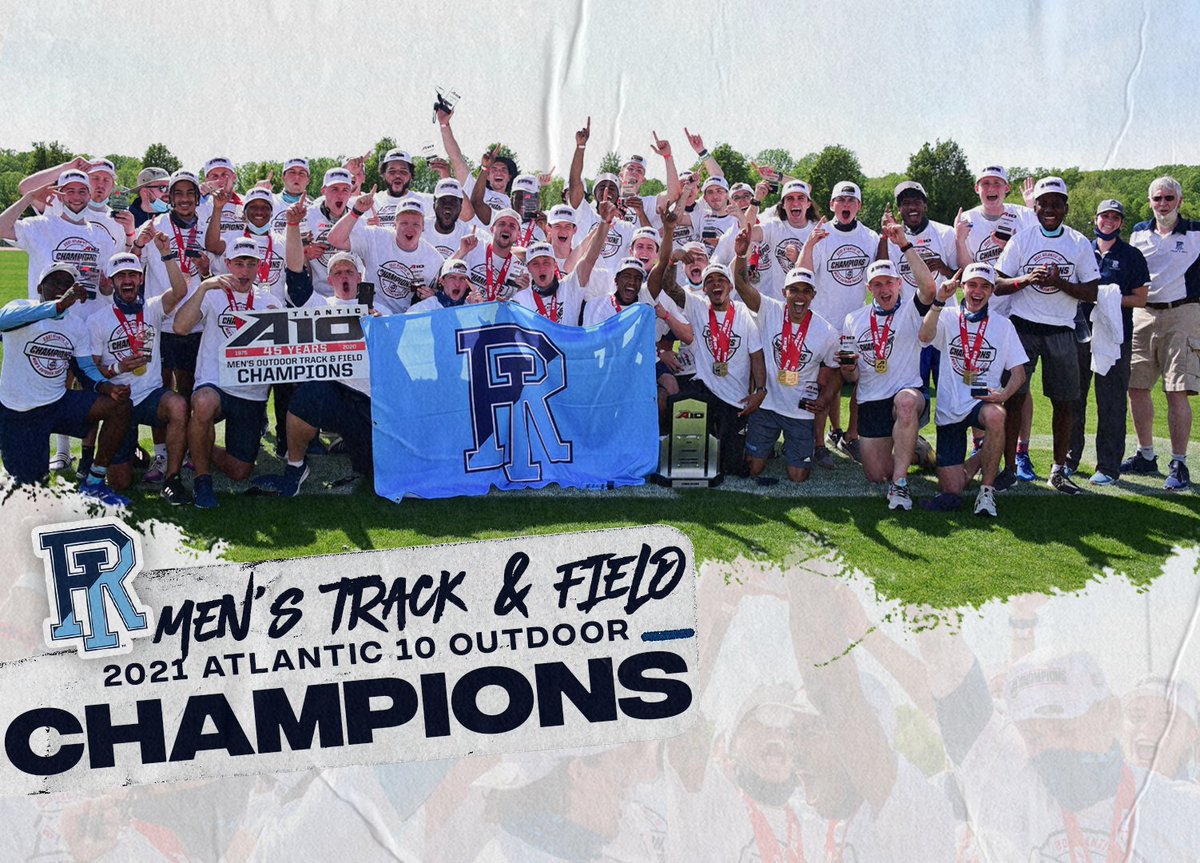 Rams take home their 13th <a href="/atlantic10/">Atlantic 10 Conference</a> Outdoor Track &amp; Field title 🏆

Read all about <a href="/RhodyMTrack/">Rhody Men's Track</a>'s dominating win → bit.ly/3gXuz8O
