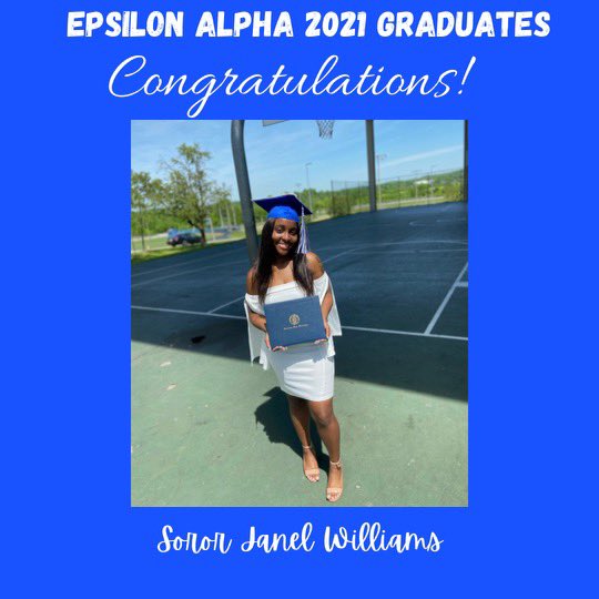 EAZetas's tweet photo. Congrats Soror @jnneellyy We love you! 🕊💙 #EpsilonAlpha #HBCUGrad #ZetasGraduate https://t.co/mCQ3d3xlQo