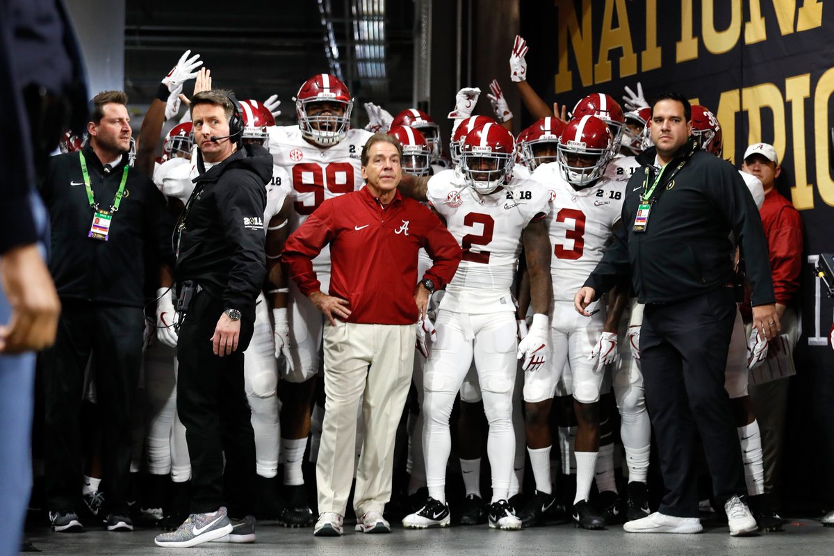 CBSSportsHQ's tweet image. Nick Saban at Alabama:

- 106 players drafted
- 39 first-round picks

That's impressive #RollTide