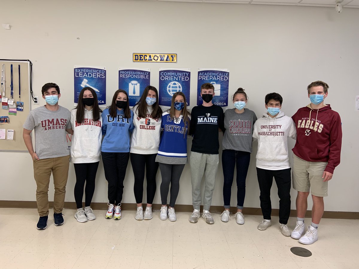 PemBizDECA's tweet photo. It’s college decision time! Congrats to my Strategic Marketing students on their next adventure. These colleges are so lucky to have these smart, hardworking students attending their institutions. You will be missed! #phsdeca #youdidit #soproud https://t.co/xiP2t6BG5g