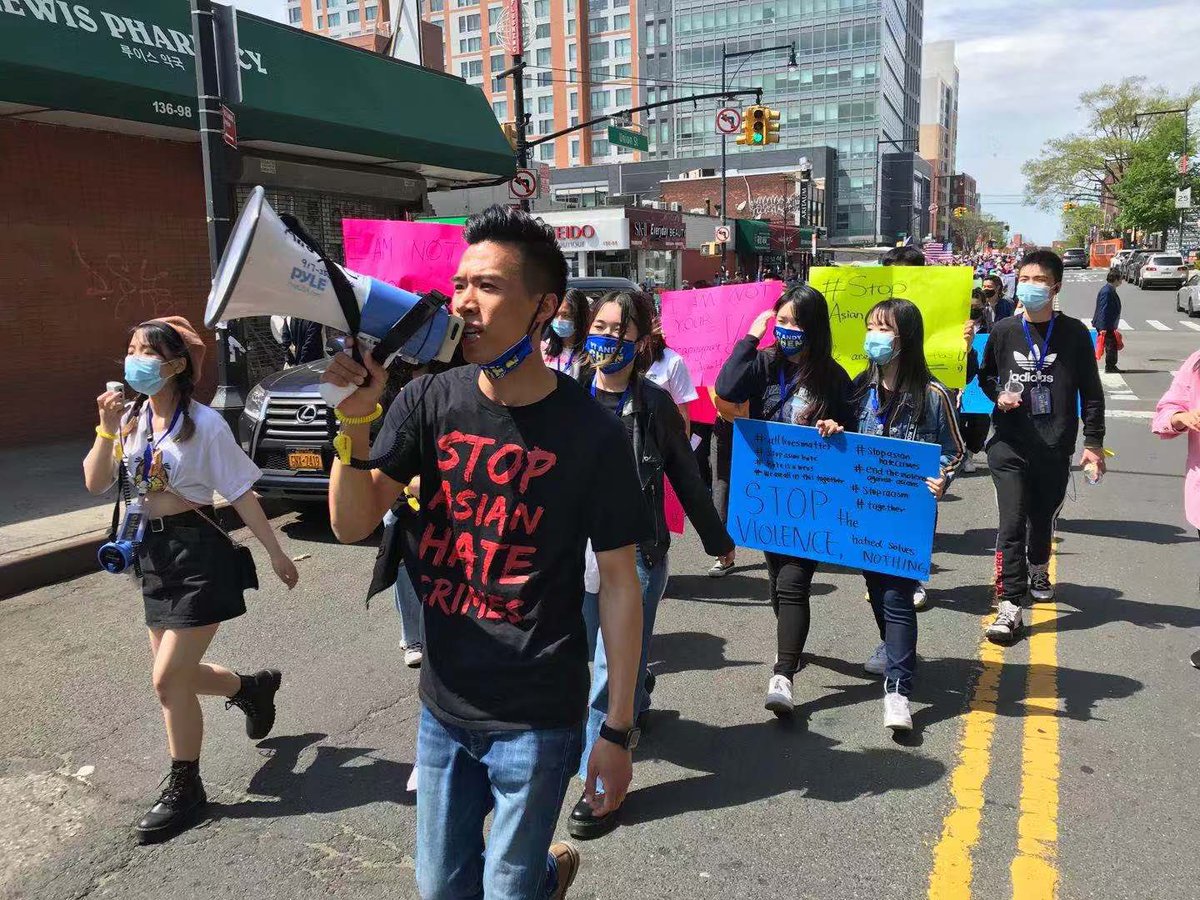 YiAndyChen's tweet photo. Has also joined us . To tell America, we need to stop all kinds hatred, bigotry, violence. @TheRevAl @SenSchumer @NewYorkStateAG @CMPeterKoo @GregMeeksNYC @votejgr @CatalinaCruzNY and many more https://t.co/r0OwNk4v0R