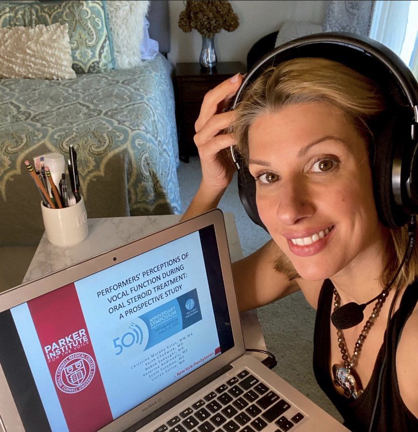 Christine Murphy Estes, MM, MA, CCC-SLP (@voiceslpchris) on Twitter photo Recorded & uploaded! Excited to share this talk about oral steroid use in performers at <a href="/TVFPhiladelphia/">The Voice Foundation</a> 50th Annual Symposium!
#voice #vocalhealth #singers #broadway #SLPeeps #SLPros #speechlanguagepathologist #voicetherapy #voicetherapist #voiceteacher #laryngology Recorded & uploaded! Excited to share this talk about oral steroid use in performers at <a href="/TVFPhiladelphia/">The Voice Foundation</a> 50th Annual Symposium!
#voice #vocalhealth #singers #broadway #SLPeeps #SLPros #speechlanguagepathologist #voicetherapy #voicetherapist #voiceteacher #laryngology