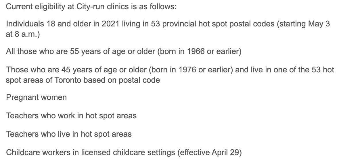 VaxHuntersCan's tweet photo. [ON] As of 5:23PM today, there is SIGNIFICANT AVAILABILITY at #TeamToronto's Mass Vaccination sites TOMORROW. To book visit https://t.co/LK0isgYGOs or call 1-833-943-3900. Please note 18+ hotspots open at 8AM. #COVID19 #COVID19Vaccine #COVID19ON #vhcON https://t.co/fFe0GSdyUD