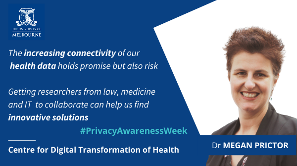It's #PrivacyAwarenessWeek, a challenge at the heart of #DigitalHealth. Our legal research  lead, @MeganPrictor @MelbLawSchool is a legal academic working in #HealthDataPrivacy. 

Read more about her project with @wendywchapman, #RecordingOurGenes. 

ow.ly/iMSh50EBmwY