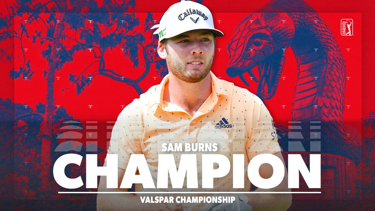 A first-time PGA TOUR champion 🏆 

24-year-old @SamBurns66 becomes the second-youngest winner in <a href="/ValsparChamp/">Valspar Championship</a> history.
