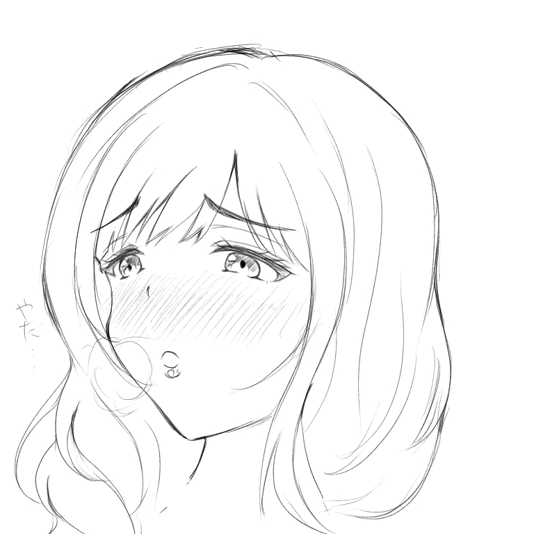 最近はもっぱら練習。
アオリとフカンの目の位置と輪郭の確認。
2枚目は恥辱の痴漢電車3のワンシーンを参考にしてます。
目尻と顎を三角形で結ぶと輪郭のガイドが取りやすいかなと今のところ感じてます。
#絵描きさんと繋がりたい #イラスト好きな人と繋がりたい