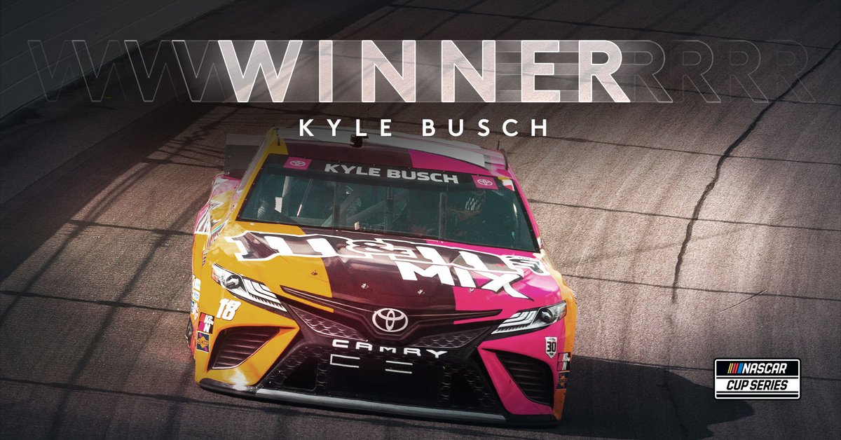 Happy birthday <a href="/KyleBusch/">Kyle Busch</a>!

He becomes the 2nd #NASCAR Cup Series driver to win on their birthday more than once! #BuschyMcBusch400