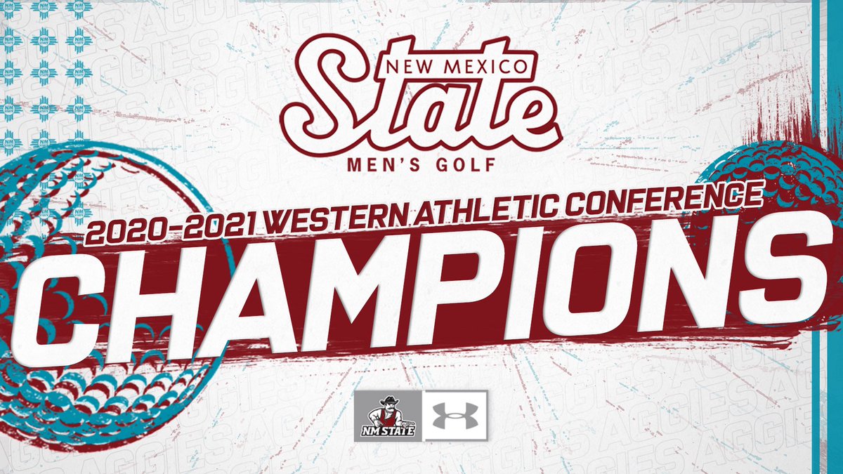 NMStateMGolf's tweet photo. WE DID IT!!!! 

BRING THAT TROPHY BACK TO LAS CRUCES🏆🏆🏆🏆

#AggieUp https://t.co/I6sJH1sucu