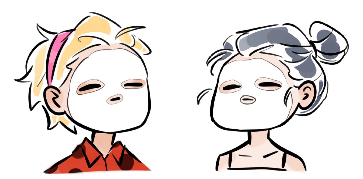 Adrienette sleepover times

Adrien brought korean face masks

Mari let him borrow a headband

They just vibin
