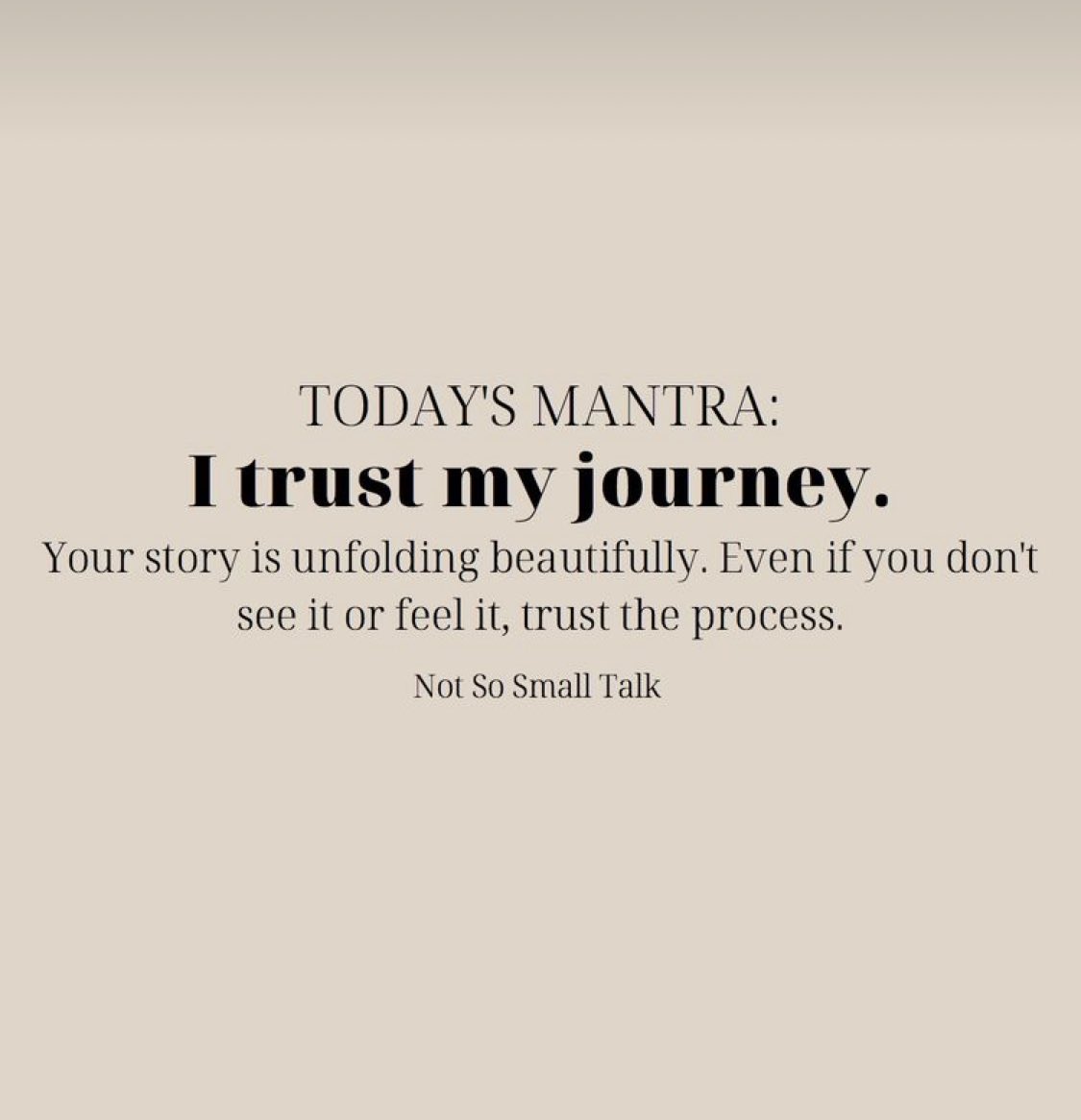 #trustyourjourney