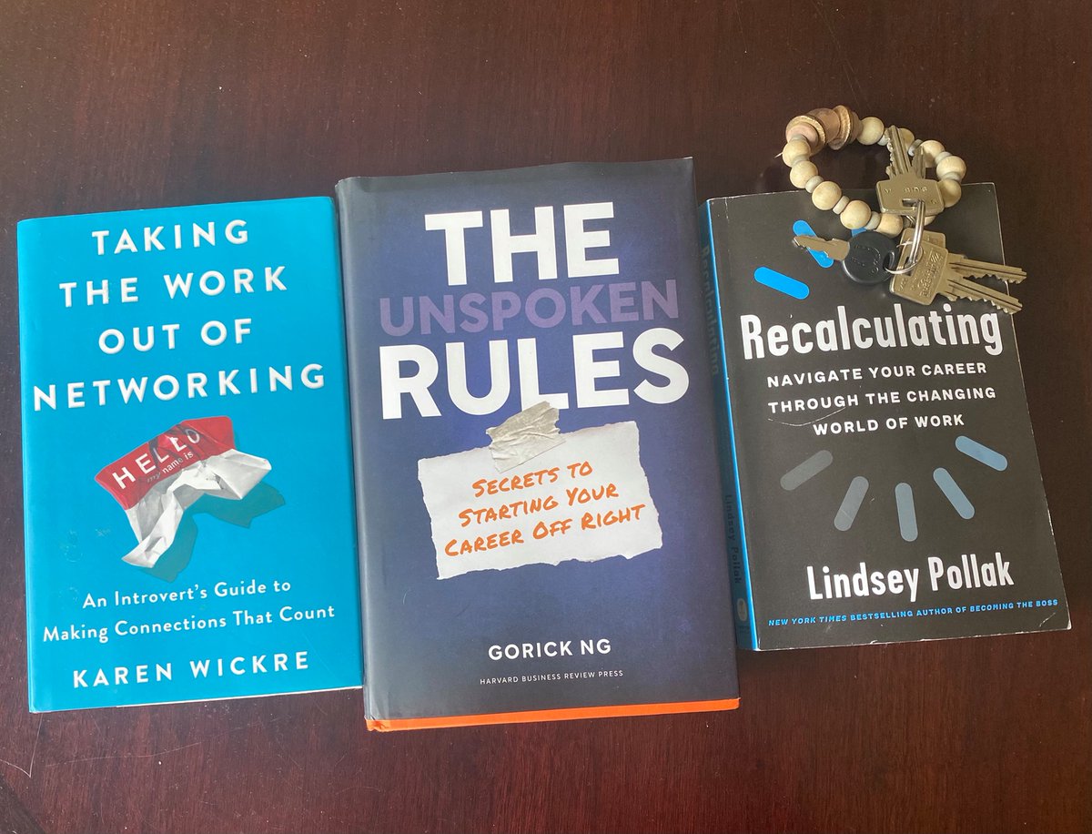 When law students take exams, career counselors catch up on their reading. Highly recommend all of these books. @lindseypollak <a href="/kvox/">Karen Wickre ☕️💻👀</a> <a href="/GorickNg/">Gorick Ng</a>