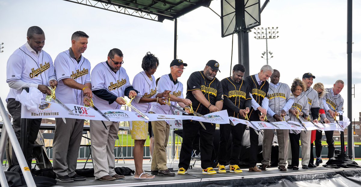 pendulum_kc's tweet photo. On April 15, 2021 the ribbon cutting ceremony for Franklin Urban Sports &amp; Entertainment (FUSE) District was held followed by private tours of the new complex.  Opening day is scheduled for MAY 27, 2021 - stay tuned, we’ve got a few HUGE announcements! #pendulumballparks https://t.co/QFSxdldK9g