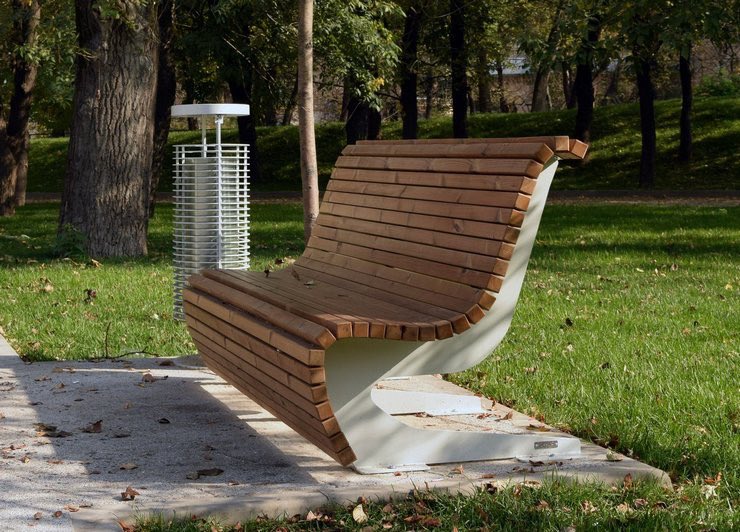 2. Дизайнерские скамейки. Скамья парковая 2000х1030х800 мм. Скамья бульварная бс-4. Садово - парковая скамейка "финский комфорт"1,5м.