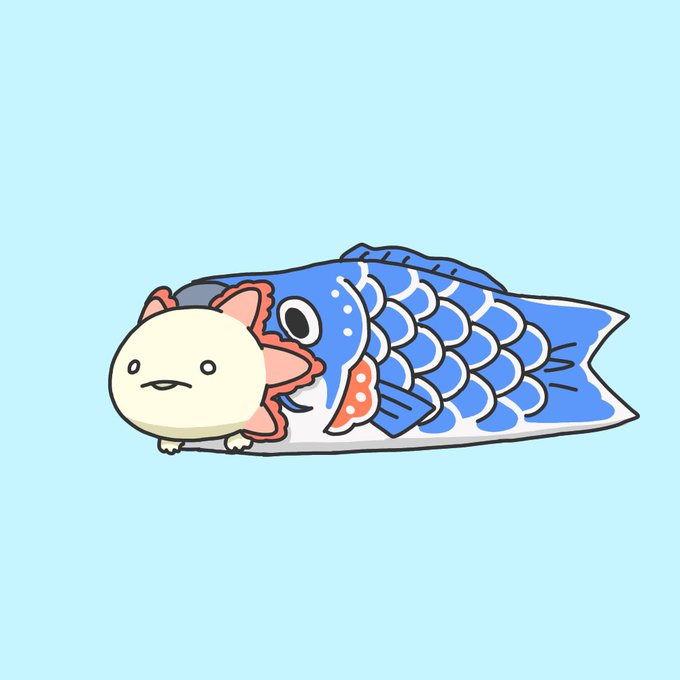 ウーパールーパーのtwitterイラスト検索結果