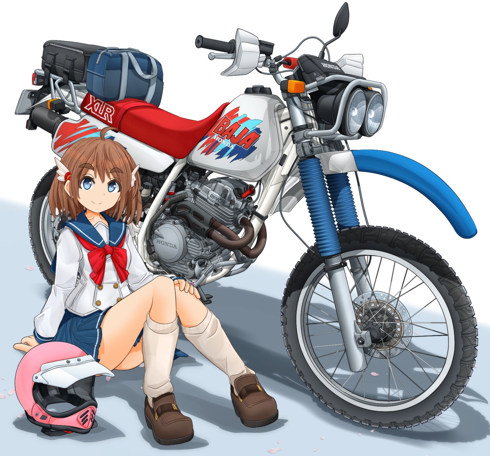 みけらん 羽音ちゃんお誕生日おめでとうございます 個人的に好きなホンダ車と合わせてお祝いに一枚 W 佐倉羽音生誕祭 ばくおん T Co Vcwrwcsbzs Twitter