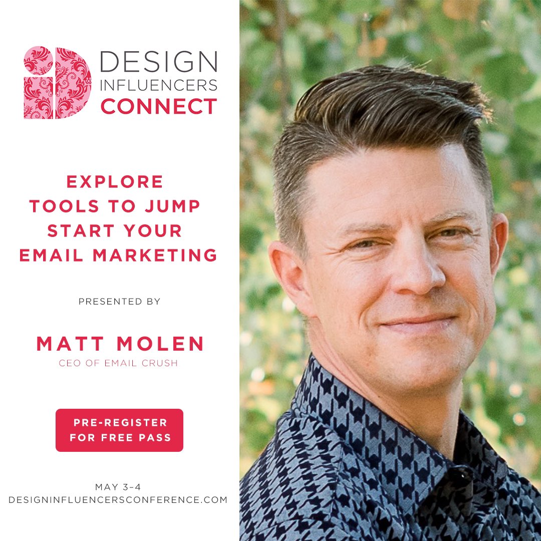 DesignInflConf's tweet image. There’s still time to pre-register for our third FREE broadcast of DIConnect, happening tomorrow and talking all about how to up your social media game! We can’t wait to learn more from our established lineup of speakers. Learn more at designinfluencersconference.com/2021-connect-a…