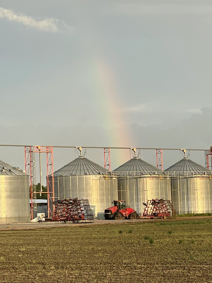 Beautiful rainbow at our farm tonight! <a href="/Case_IH/">Case_IH</a>