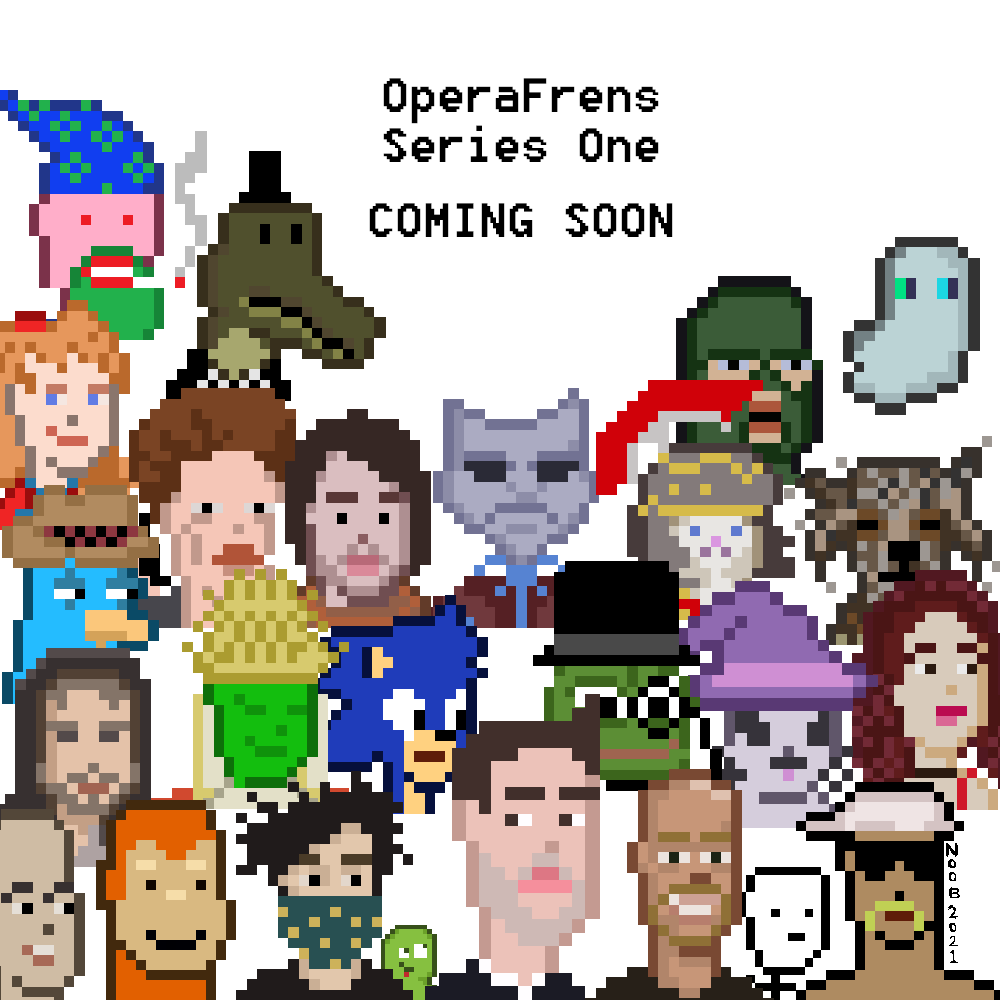 OperaFrens Series 1: a limited collectible pixel art release exclusive on $FTM #fantom Opera. Coming soon  to an Opera NFT Market near you...👻Retweet+share this teaser for a chance to get 1 of 3 (!!!) unique drops from Series One! See if you can identify all our OperaFrens