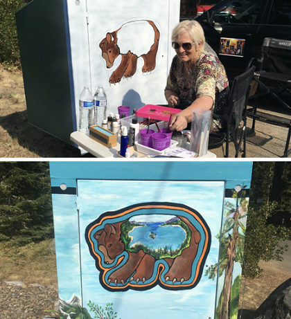SouthTahoeNow's tweet photo. Get your #BearBox painted by #LakeTahoe artists and support #SierraStateParks @CAStateParks https://t.co/9bGMdtwNSG https://t.co/KPVHW0LI7r