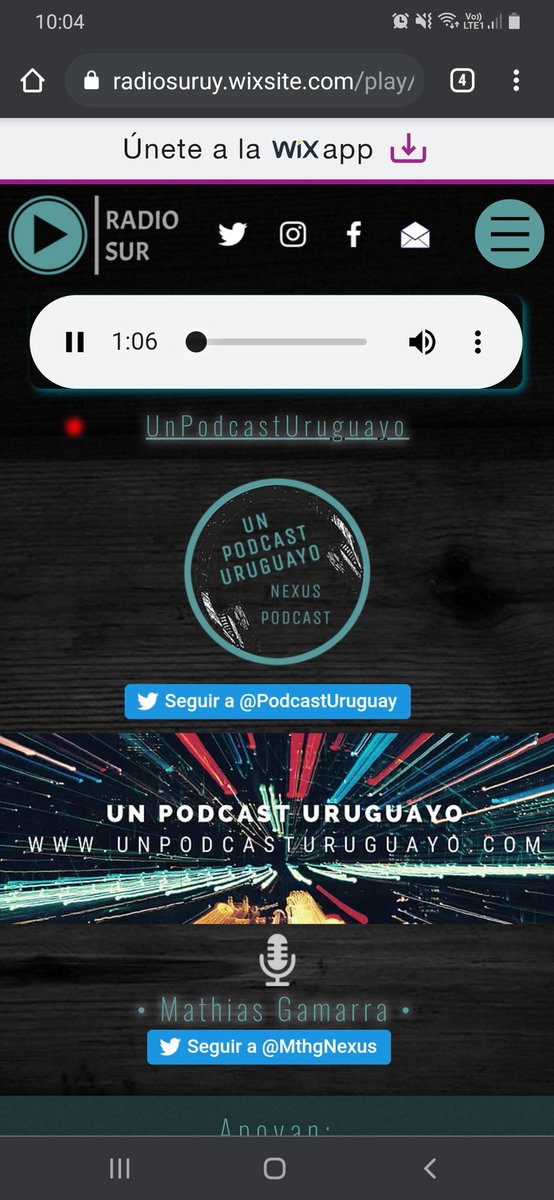 En #vivos por <a href="/RadioSur_uy/">Radio Sur 📻</a>