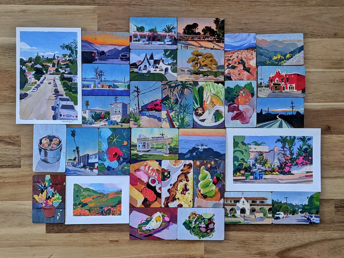 MichelleInTeal's tweet photo. 2021 #pleinairpril completed!! https://t.co/ClDGLwHMFb