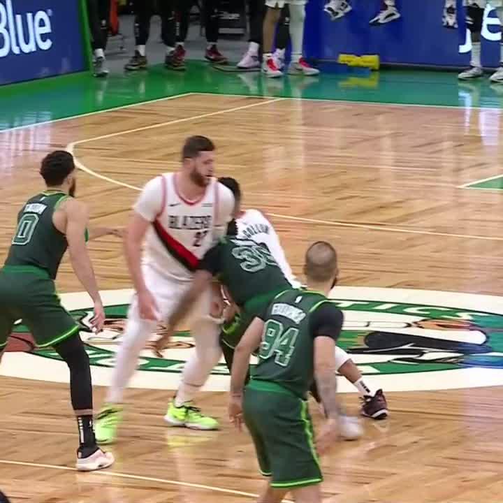 RT @SportsCenter: Marcus Smart was given a technical foul and was ejected after this play with Jusuf Nurkic. https://t.co/nsOhje6yok