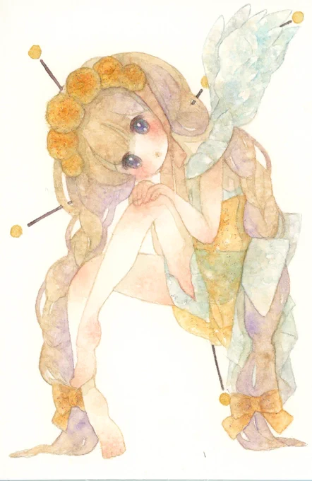 #透明水彩 は優しくふわふわ広がる世界 