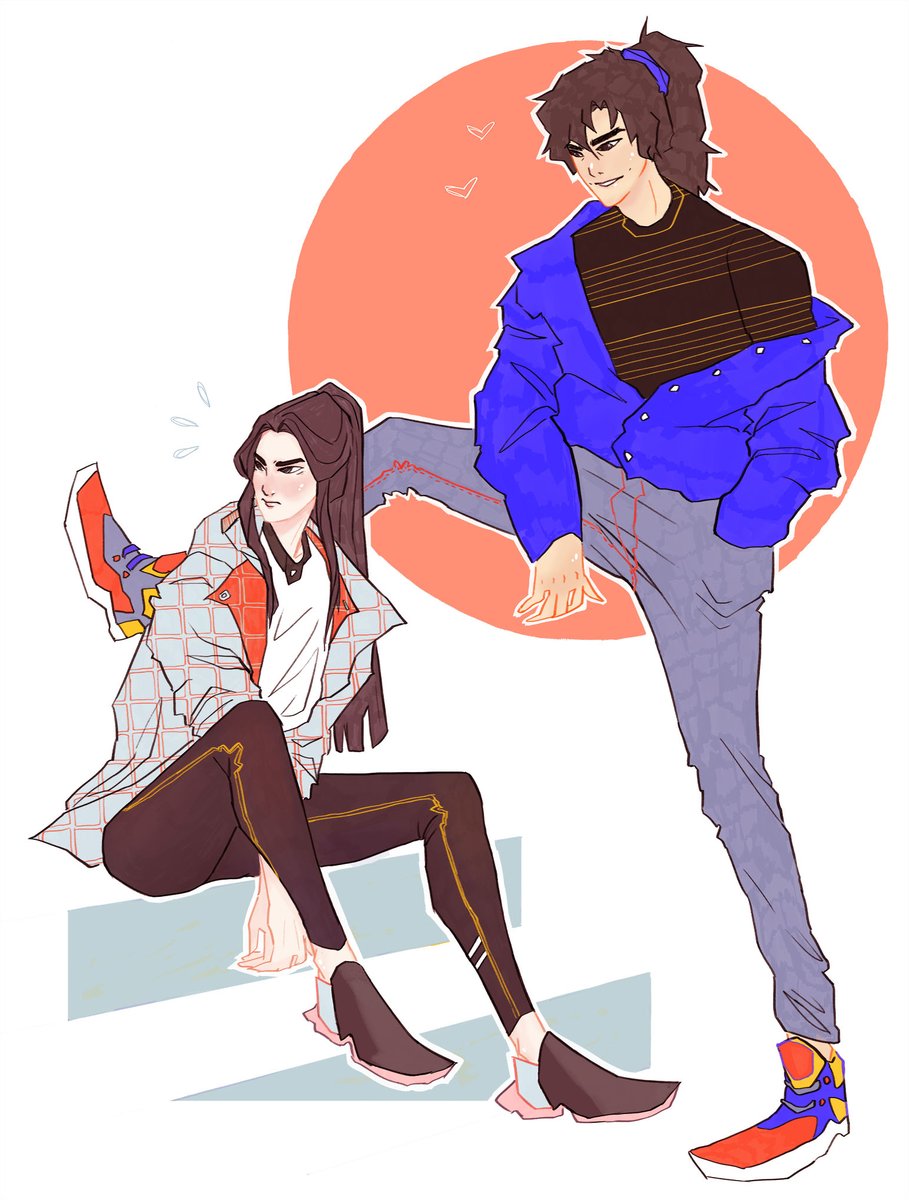 Mo Ran Cornering His Sexy Yoga Instructo Bonz Bones のイラスト