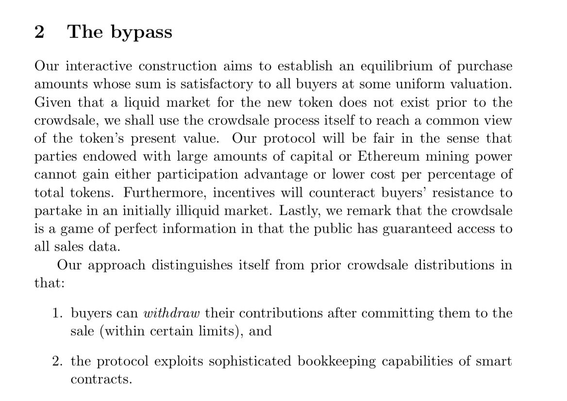 Take a look at this information where Vitalik describes the ICO model similar to  $TRU below, it’s worth it  https://people.cs.uchicago.edu/~teutsch/papers/ico.pdf