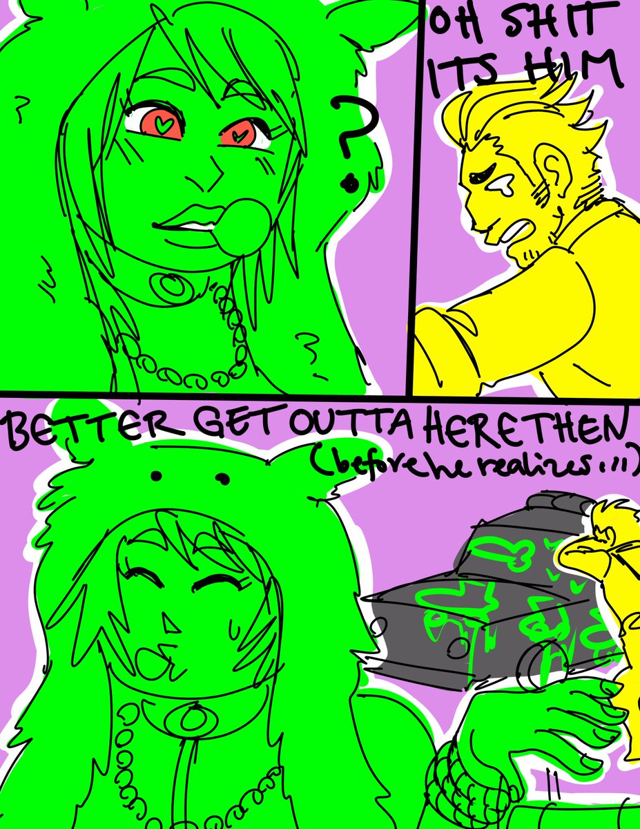 TaliRamirezzz's tweet photo. Some #StepCity rp replies with my character Eudaimonia bein a lil disaster lesbian Roller Bandito ft. @DeguRose Don and @wiredglitch Zakiya 😺 https://t.co/SgKvr0UjxQ