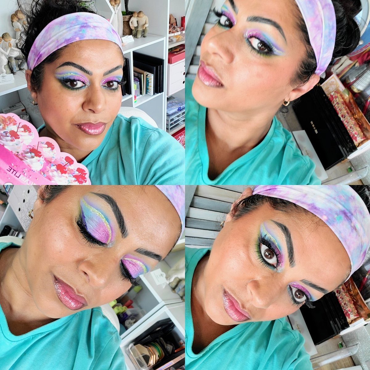 Breaking out my @glamlite pastels palette's and lipgloss in Pecan Pie
#over40makeup, #brownskingirl #makeuplover #maturemakeup,#pastelmakeup #GLOWINGSKIN