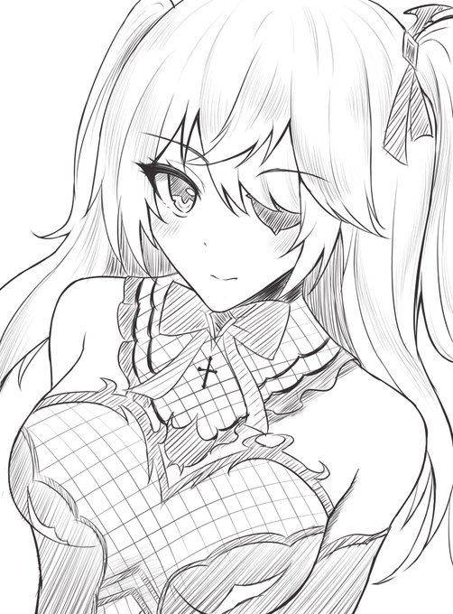 通話で原神のキャラを描いてみようってことになったので。 