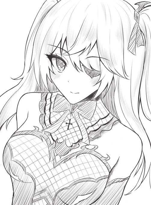 通話で原神のキャラを描いてみようってことになったので。 