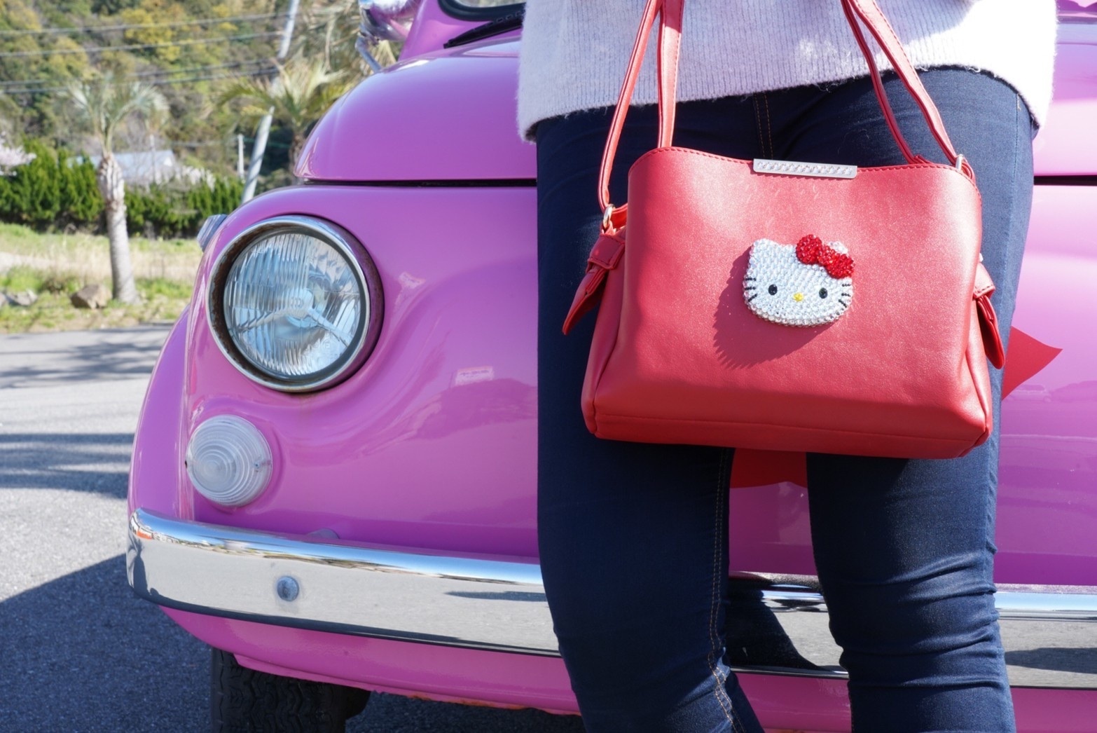 ハローキティ スワロフスキー Bling me! ハンドバッグ 【公式通販】