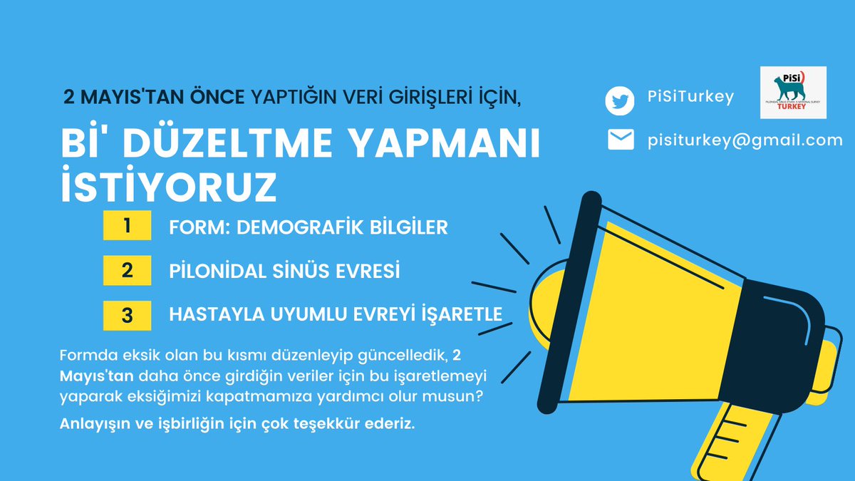 2 Mayıs’tan önce veri girişi yaptın mı? Öyleyse 1 adımlı bir düzeltme istiyoruz senden. 💪🏻