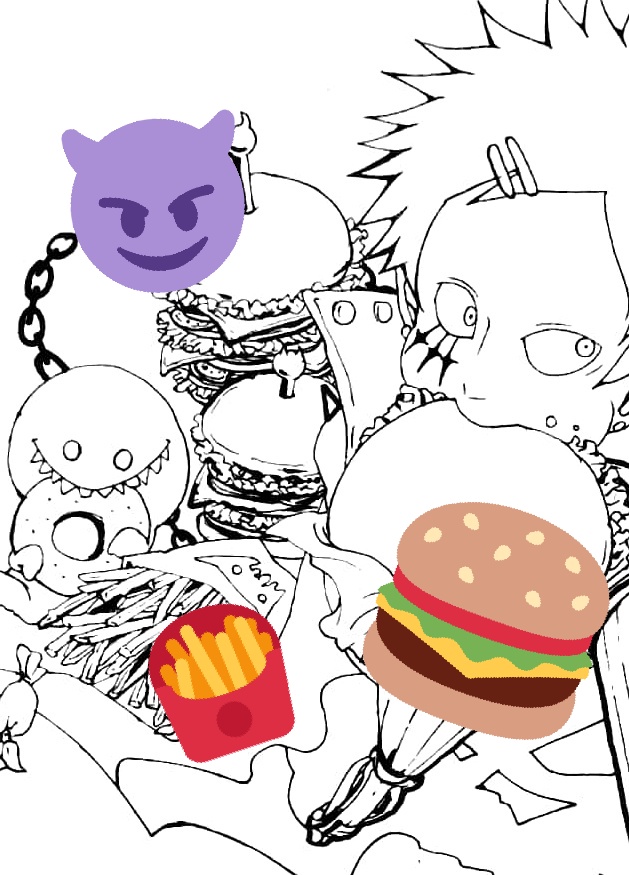 【途中経過】
😈🍔🍟👻 