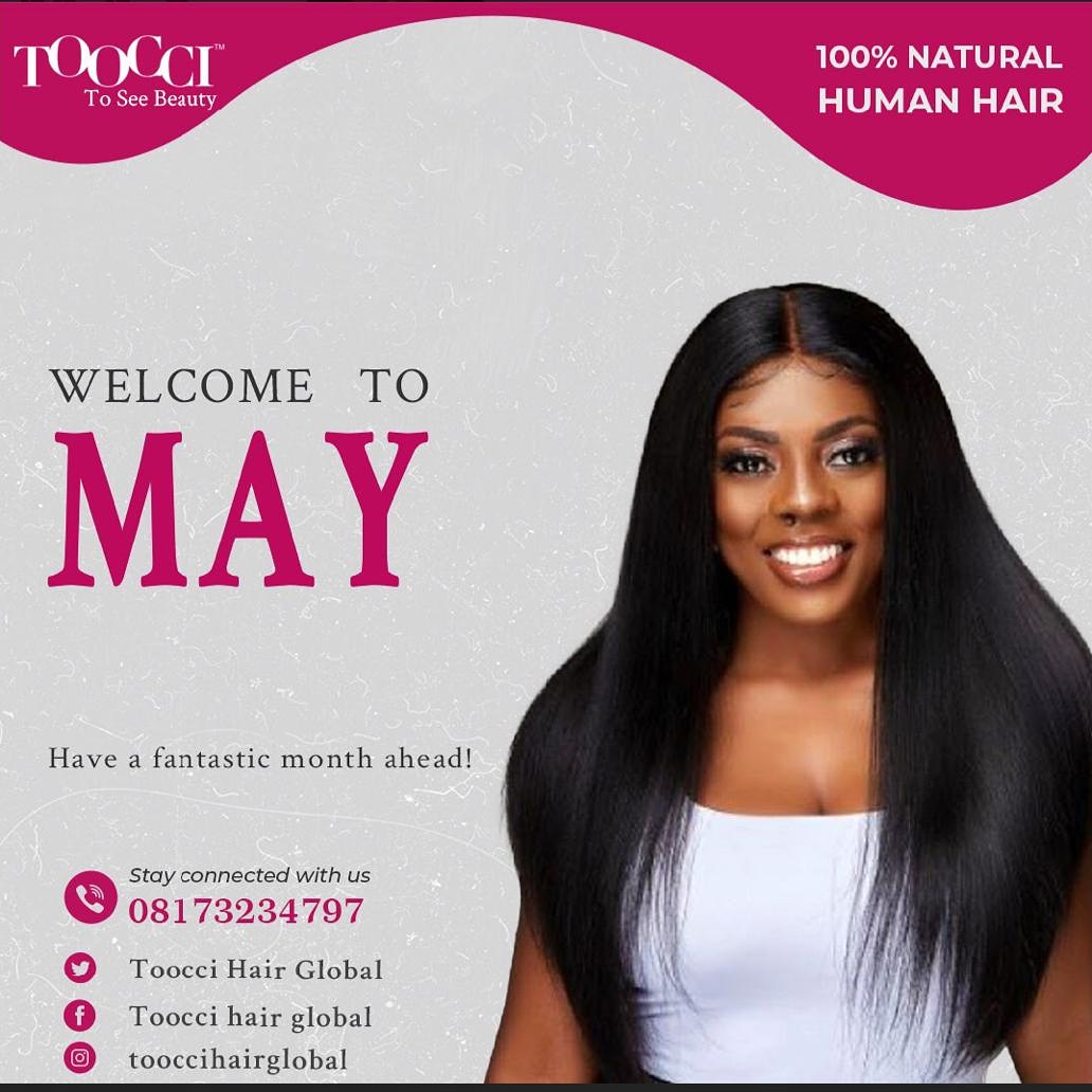 ToocciG's tweet photo. Happy worker's day!
Walk through May with the confidence our hairs bring! We are ready to serve you!ππ
#ToocciG #Humanhair #BellaNaija #BeautifulBride #Womensupportingwomenmarket #Entrepreneur #install #bouncyhair #doubledrawn https://t.co/fTBW06RDEA